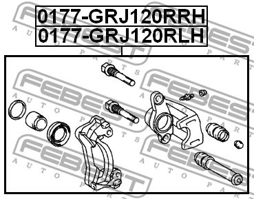 Brake Caliper FEBEST 0177GRJ120RRH 2