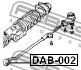 Mounting, steering gear FEBEST DAB002 2