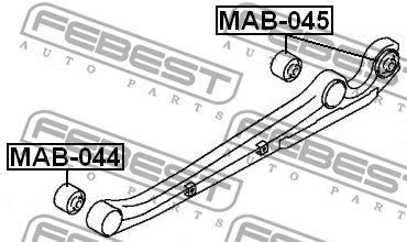 Mounting, control/trailing arm FEBEST MAB044 2