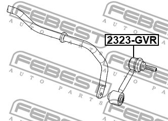 Link/Coupling Rod, stabiliser bar FEBEST 2323GVR 2
