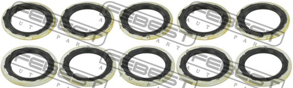 Seal Ring, air conditioning system line FEBEST RINGAH019PCS10