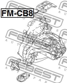 Mounting, engine FEBEST FMCB8 2