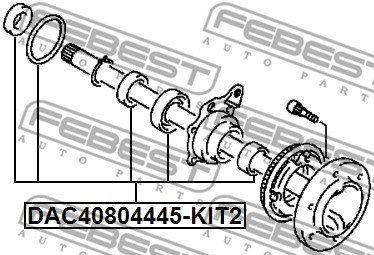 Wheel Bearing Kit FEBEST DAC40804445KIT2 2