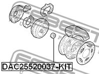 Wheel Bearing Kit FEBEST DAC25520037KIT 2