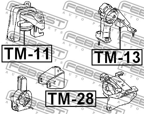 Mounting, engine FEBEST TM11 2