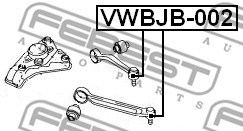Repair Kit, ball joint FEBEST VWBJB002 2