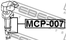Plug, coil FEBEST MCP007 2