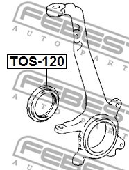 Seal, drive shaft FEBEST TOS120 2