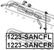 Link/Coupling Rod, stabiliser bar FEBEST 1223SANCFR 2