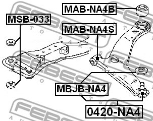 Ball Joint FEBEST 0420NA4 2