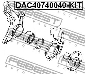 Wheel Bearing Kit FEBEST DAC40740040KIT 2