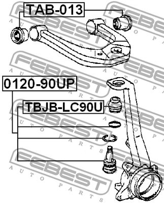Ball Joint FEBEST 012090UP 2