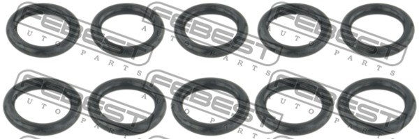 Seal Ring, air conditioning system line FEBEST RINGAH023PCS10