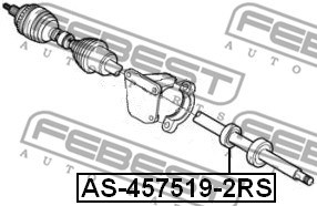 Bearing, drive shaft FEBEST AS4575192RS 2