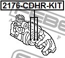 Repair Kit, brake caliper FEBEST 2176CDHRKIT 2