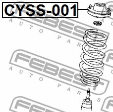 Mounting, shock absorbers FEBEST CYSS001 2