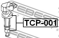 Plug, coil FEBEST TCP001 2