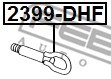 Tow hook FEBEST 2399DHF 2
