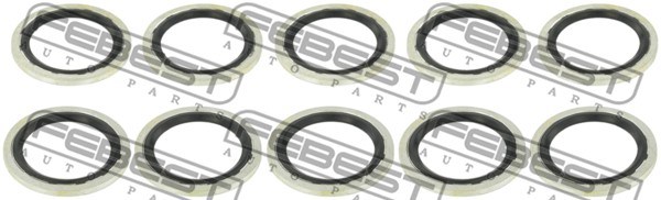 Seal Ring, air conditioning system line FEBEST RINGAH018PCS10