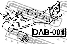Mounting, control/trailing arm FEBEST DAB001 2