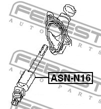 Steering Shaft FEBEST ASNN16 2