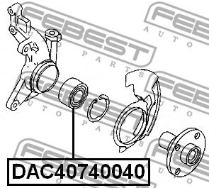 Wheel Bearing FEBEST DAC40740040 2