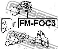 Mounting, engine FEBEST FMFOC3 2