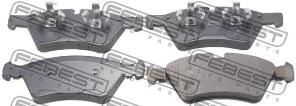 Brake Pad Set, disc brake FEBEST 1601164F