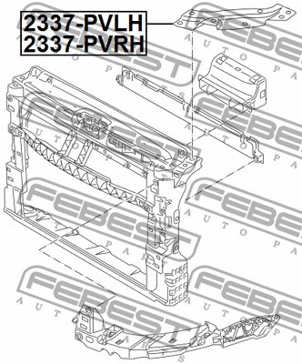 Mounting, vehicle frame FEBEST 2337PVLH 2