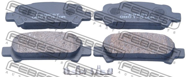 Brake Pad Set, disc brake FEBEST 0801G10R