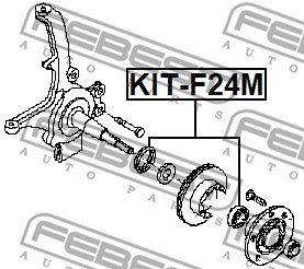 Wheel Bearing Kit FEBEST KITF24M 2