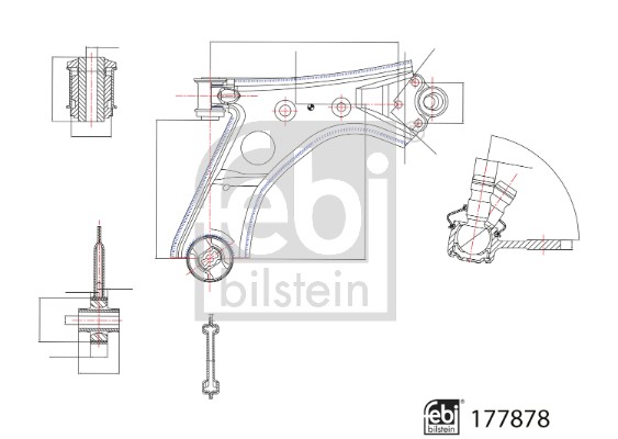 Control/Trailing Arm, wheel suspension FEBI BILSTEIN 177878 2