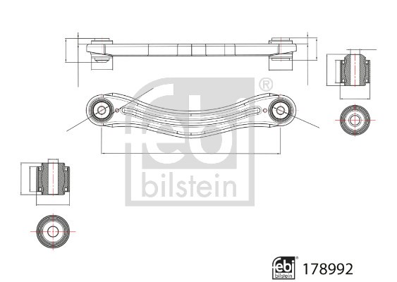 Control/Trailing Arm, wheel suspension FEBI BILSTEIN 178992 3