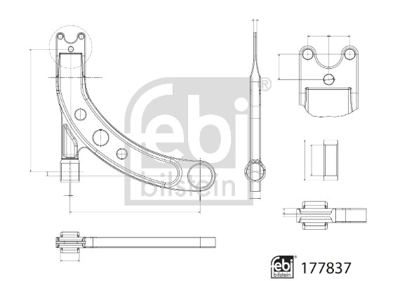 Control/Trailing Arm, wheel suspension FEBI BILSTEIN 177837 2