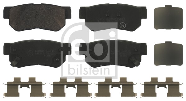 Brake Pad Set, disc brake FEBI BILSTEIN 16678