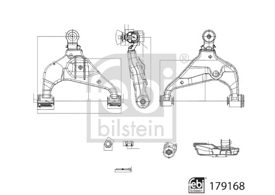 Control/Trailing Arm, wheel suspension FEBI BILSTEIN 179168 3