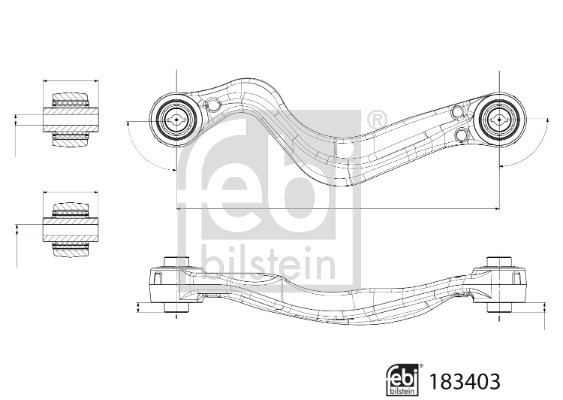 Control/Trailing Arm, wheel suspension FEBI BILSTEIN 183403