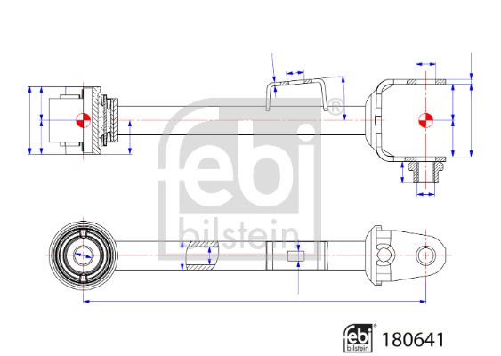 Control/Trailing Arm, wheel suspension FEBI BILSTEIN 180641