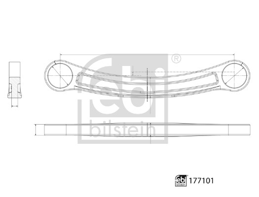 Control/Trailing Arm, wheel suspension FEBI BILSTEIN 177101 3