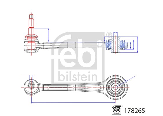 Control/Trailing Arm, wheel suspension FEBI BILSTEIN 178265 3