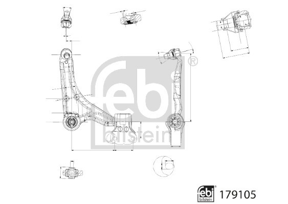 Control/Trailing Arm, wheel suspension FEBI BILSTEIN 179105 2