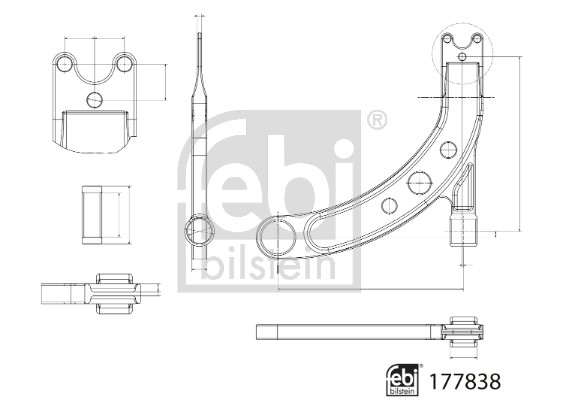 Control/Trailing Arm, wheel suspension FEBI BILSTEIN 177838 2