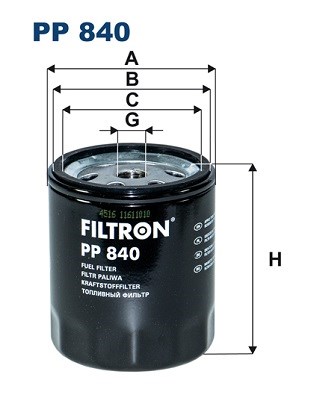 Fuel filter FILTRON PP840