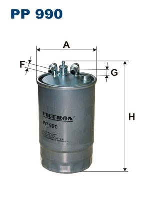 Fuel filter FILTRON PP990