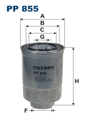 Fuel filter FILTRON PP855