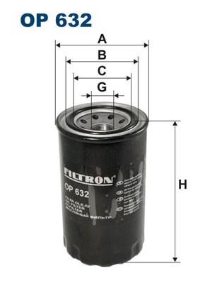 Oil Filter FILTRON OP632
