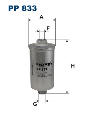 Fuel filter FILTRON PP833