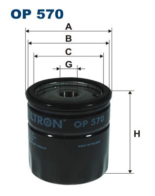 Oil Filter FILTRON OP570