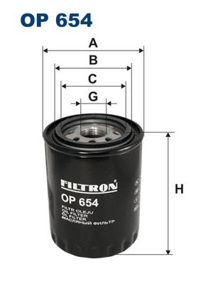 Oil Filter FILTRON OP654