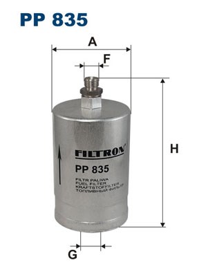 Fuel filter FILTRON PP835